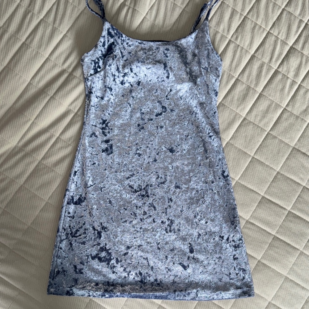 Forever 21 Silver Mini Dress